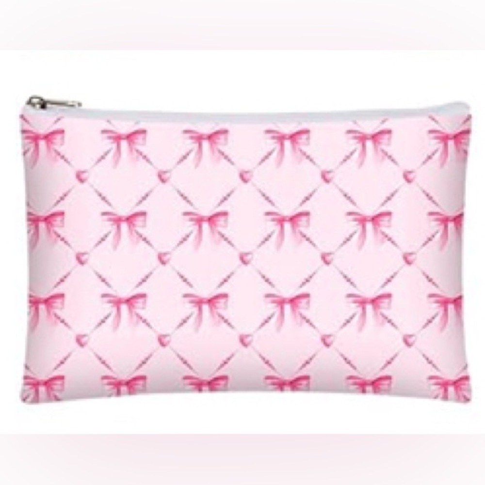 Pink Bow Makeup Bag